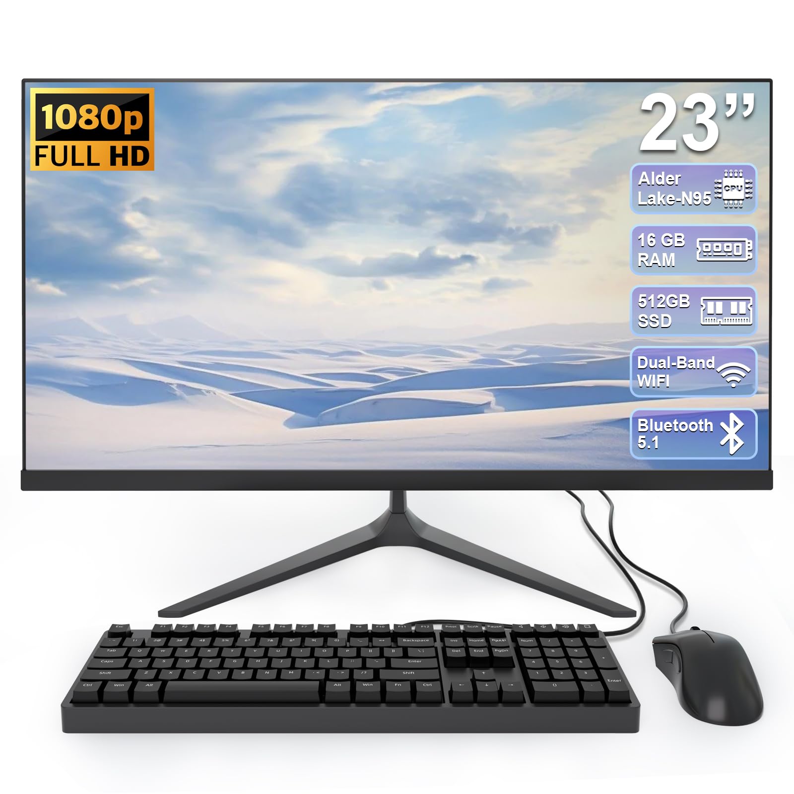 Amazon.com: 23 inch All-in-One Desktop Computer Alder Lake