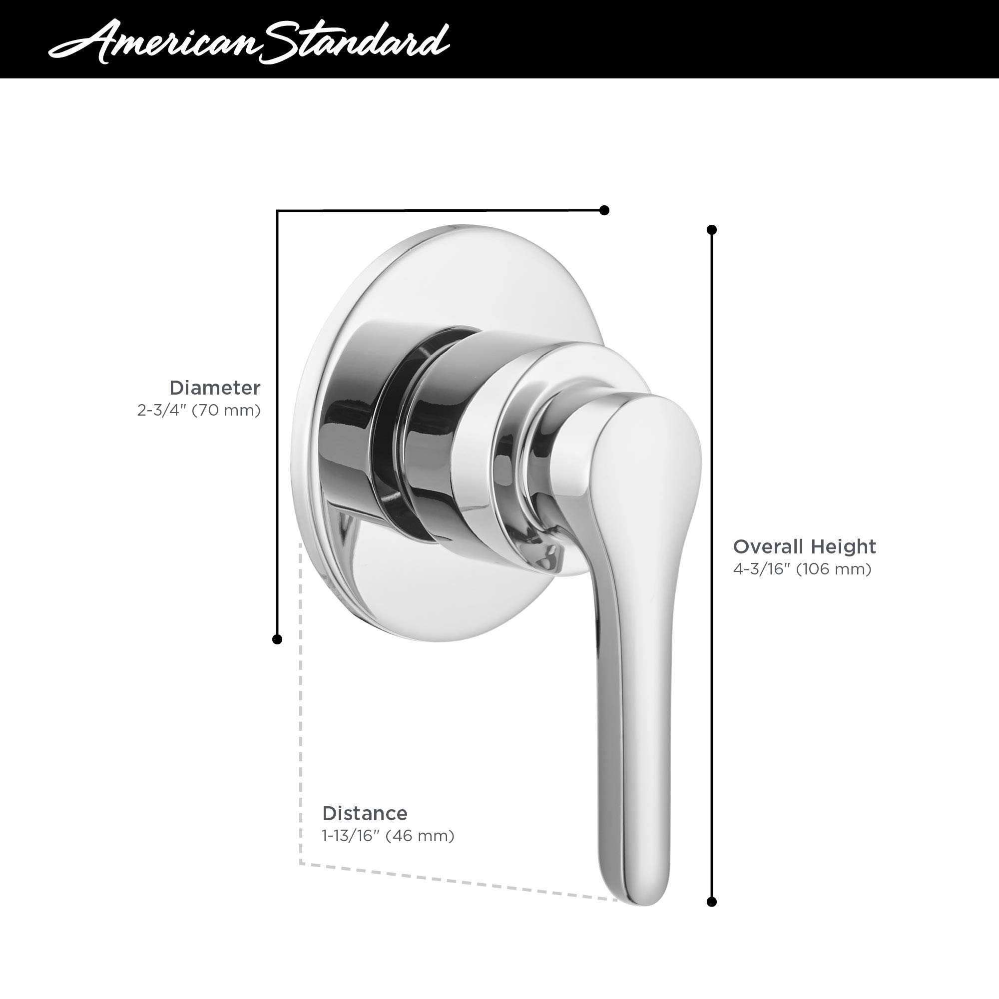 American Standard T105430.295 Urban Studio S - Válvula inversor