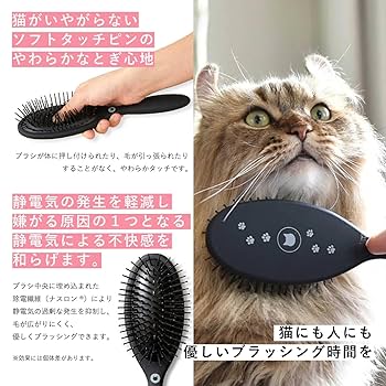 Amazon | 猫壱 ブラシを嫌がる猫もとろける魔法のブラシ | 猫壱