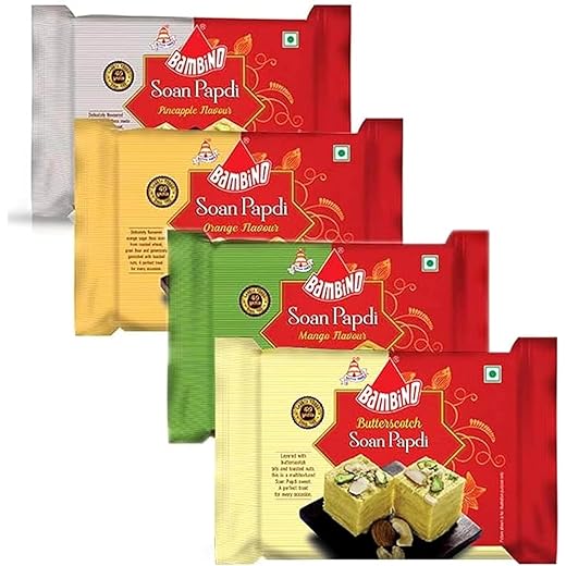 Bambino Soan Papdi Combo Pack of 4 (800g)