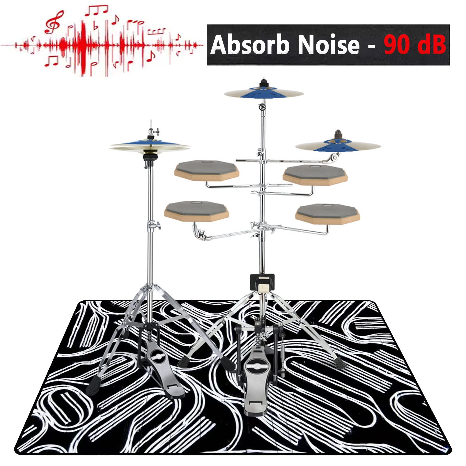 Alesis Nitro Max Kit Elektrisch Drumstel met Stille Mesh Pads, 10 Dual Alesis Nitro Max Kit Elektrisch Drumstel met Stille Mesh Pads, 10 Dual