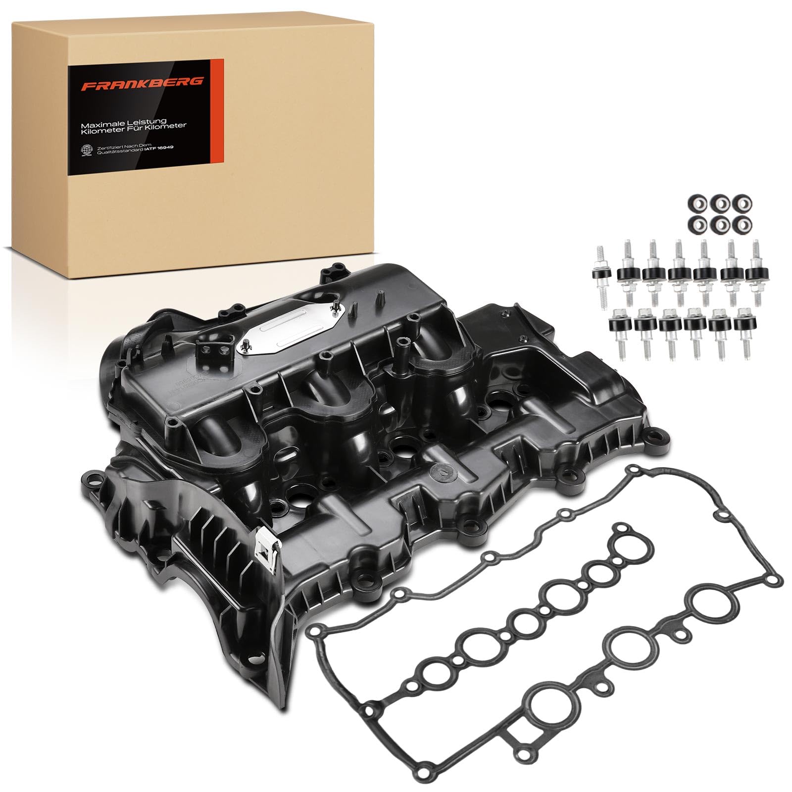 APM Autoteile Pokrywa zaworu pokrywa głowicy cylindra przód lewa do kompatybilny z Discovery IV Range Rover Sport 3.0L 2009-2016 LR073585