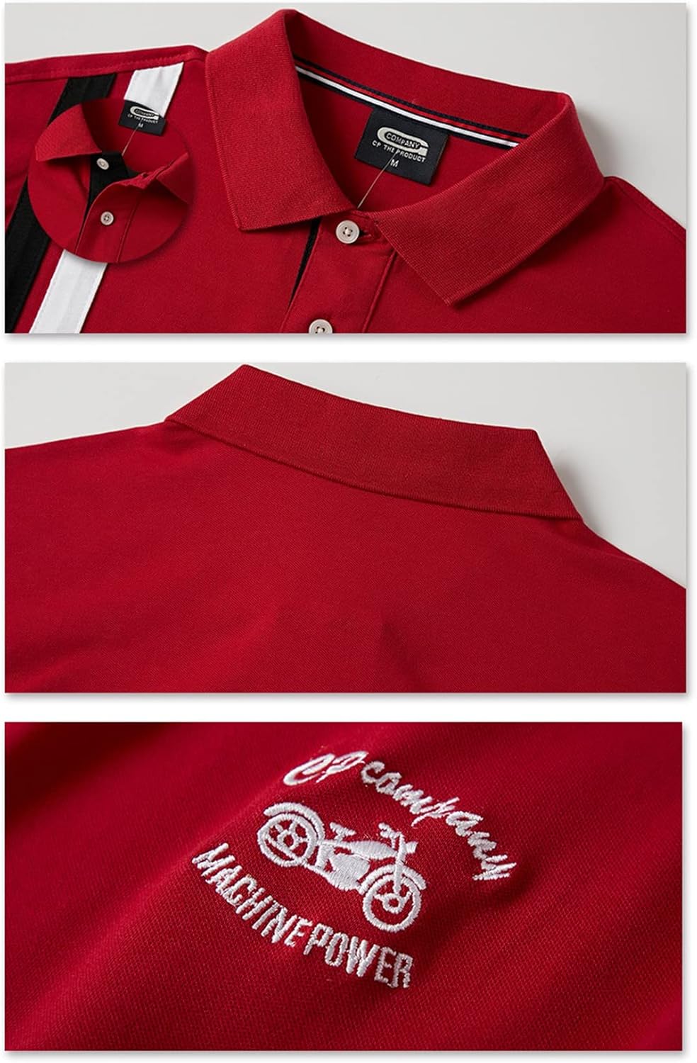 [Two Steps Behind] メンズ 半袖 ゴルフ バイクウェア ポロシャツ ビッグサイズ ゆったり 大きいサイズRE75