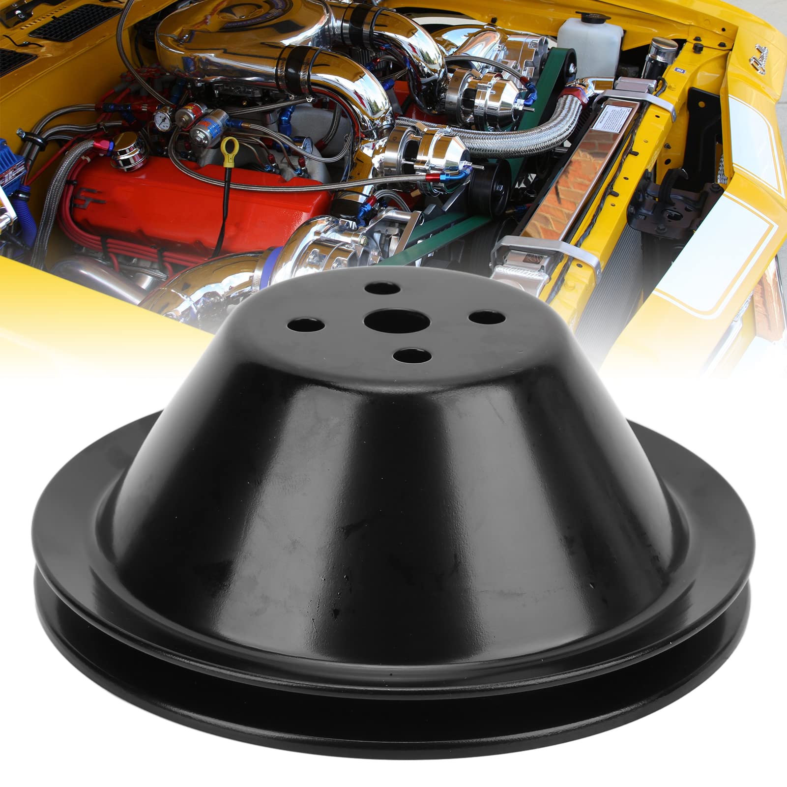 Wasserpumpen-Riemenscheibe, SWP, kurze Wasserpumpen-Riemenscheibe, Einzelnut-Ersatz für Small Block Engine SBC 267 305 400