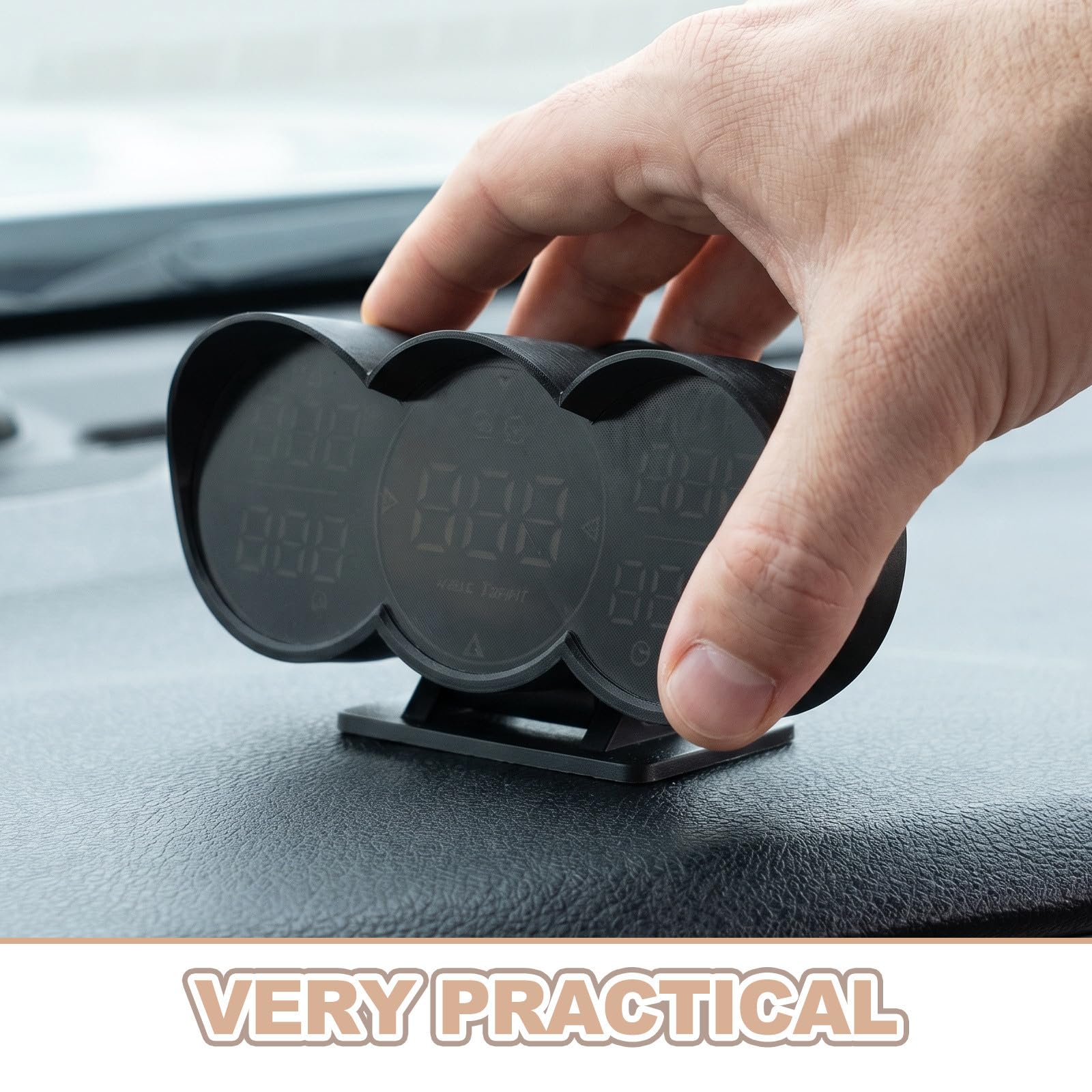 ibasenice Car GPS Hud Display Multi-function Speedometer with Compass And Overspeed Alarm Digital Head-up Gauge for Vehicles And Motorcycles