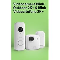 Videocamera esterna 2K+ Blink con Videocitofono 2K+ a pile Blink (ultimo modello)