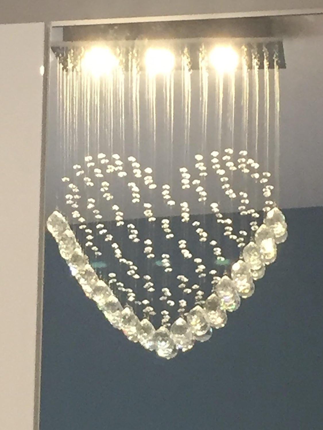 Modern K9 Crystal Chandelier - Heart-shaped ceiling light - Crystal - LED - SD 101