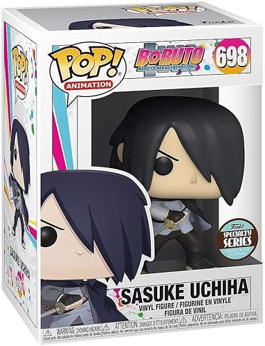 Miniatura 3 de Funko Boruto Naruto Next Generations Pop! Figura de vinilo de la serie especial exclusiva de Sasuke Uchiha [con capa, 1 brazo]