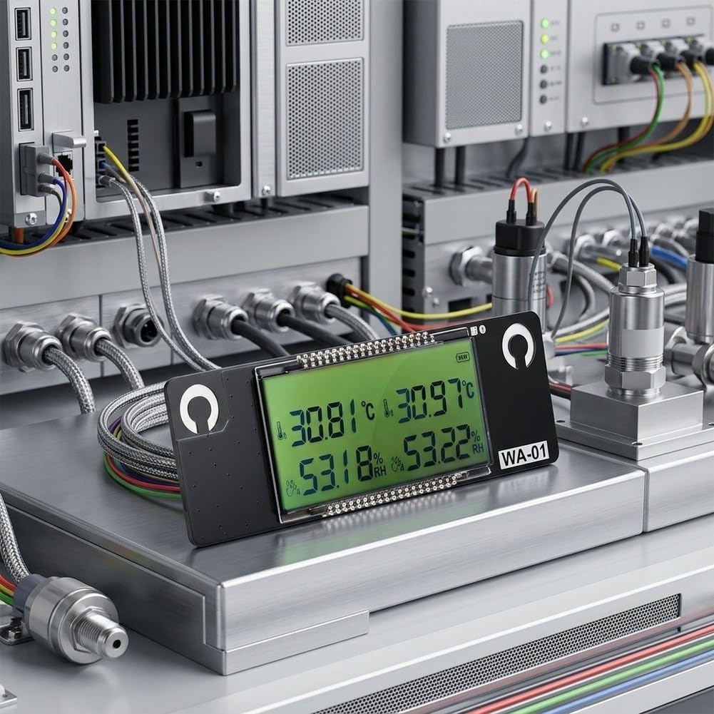 NSHT30 - Termómetro higrómetro de doble muestra de -40 a 125 °C | Sensor externo dual, rango de medición de -40 a 125 °C, alta precisión ± 0,3 °C, ideal para la industria y el laboratorio