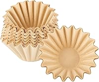 Vista 11 de EUSOAR Filtros de café de una sola porción, 1-2 tazas, paquete de 200 unidades, color blanco, desechables, sin blanquear, filtros de café por goteo