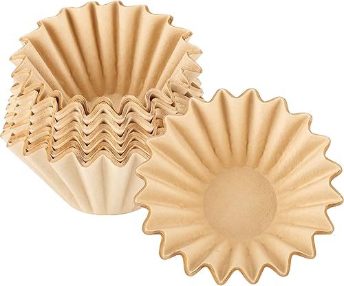 EUSOAR Filtros de café sin blanquear de 1 a 2 tazas, paquete de 200 filtros desechables de papel marrón natural, para cafeteras de vertido y goteo,