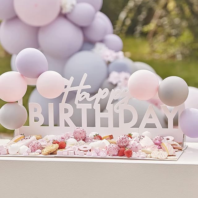 Ginger Ray 'Mix It Up' Happy Birthday Treat Stand-63cm x 56cm, Multi
