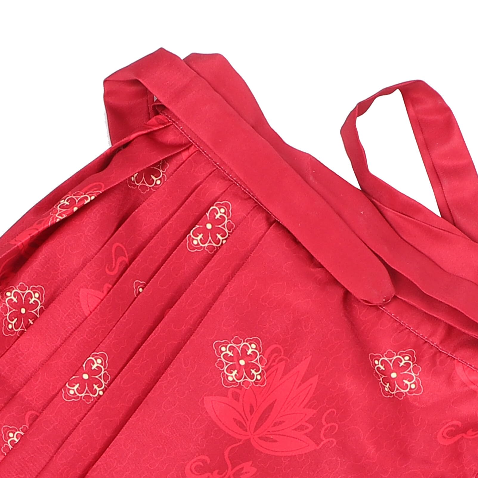 Falda Con Cara De Caballo Chino Faldas Hanfu Falda Larga Plisada Tradicional Ropa Para Niñas Pequeñas 130Cm Rojo