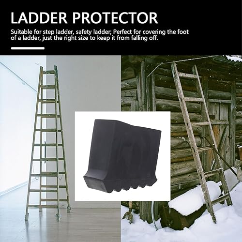 Miniatura 4 de DOITOOL Werner - Accesorios para escaleras, 2 piezas, fundas antideslizantes para patas de escalera, alfombrillas plegables de goma, almohadillas de