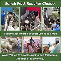 Vista 3 de Bastón de Ganado Recargable para Vacas Ovejas Cerdo Prod Eléctrico de Ganado para Ganado Perro Cerdo Animal Shocker con Eje Flexible de 28″