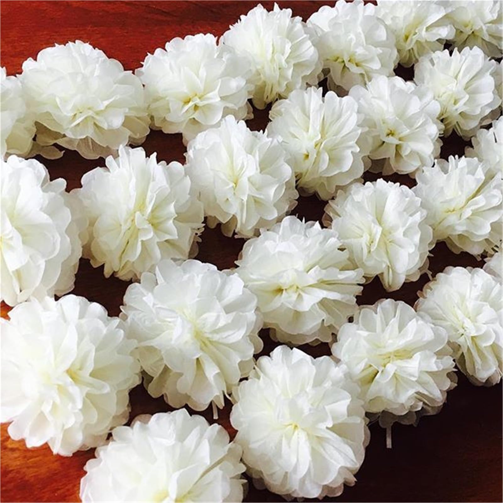 Pompones De Papel 10 Uds. De Pompones De Papel Tisú De 4 Pulgadas, Bolas De Flores, Decoración De Fiesta, Pompones, Bola De Pompón, Boda(Dark green,60 PCS)