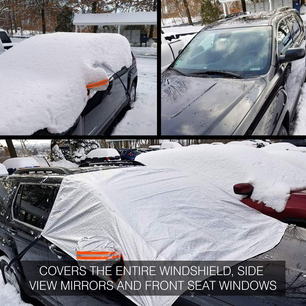Copertura invernale per parabrezza auto impermeabile extra large con coperture specchi