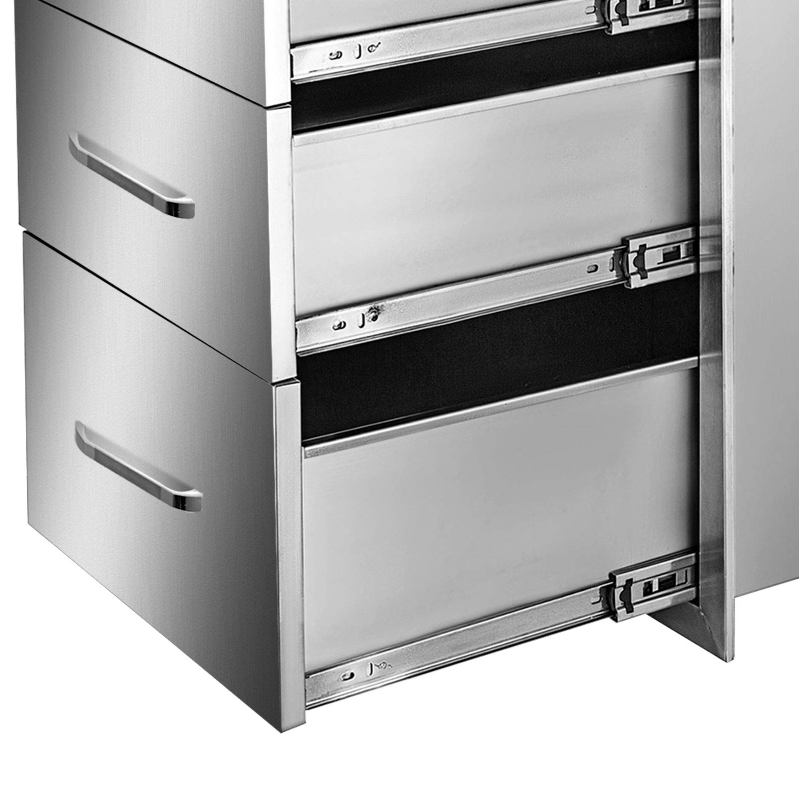 Mophorn 14x20.3 Inch Outdoor Kitchen Drawers Stainless Steel, Flush