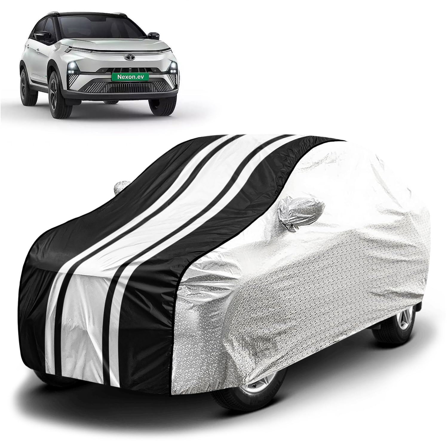 Tata Punch Car Cover - Jungle Print Waterproof -12 Tata Punch Car Cover - Jungle Print Waterproof -12