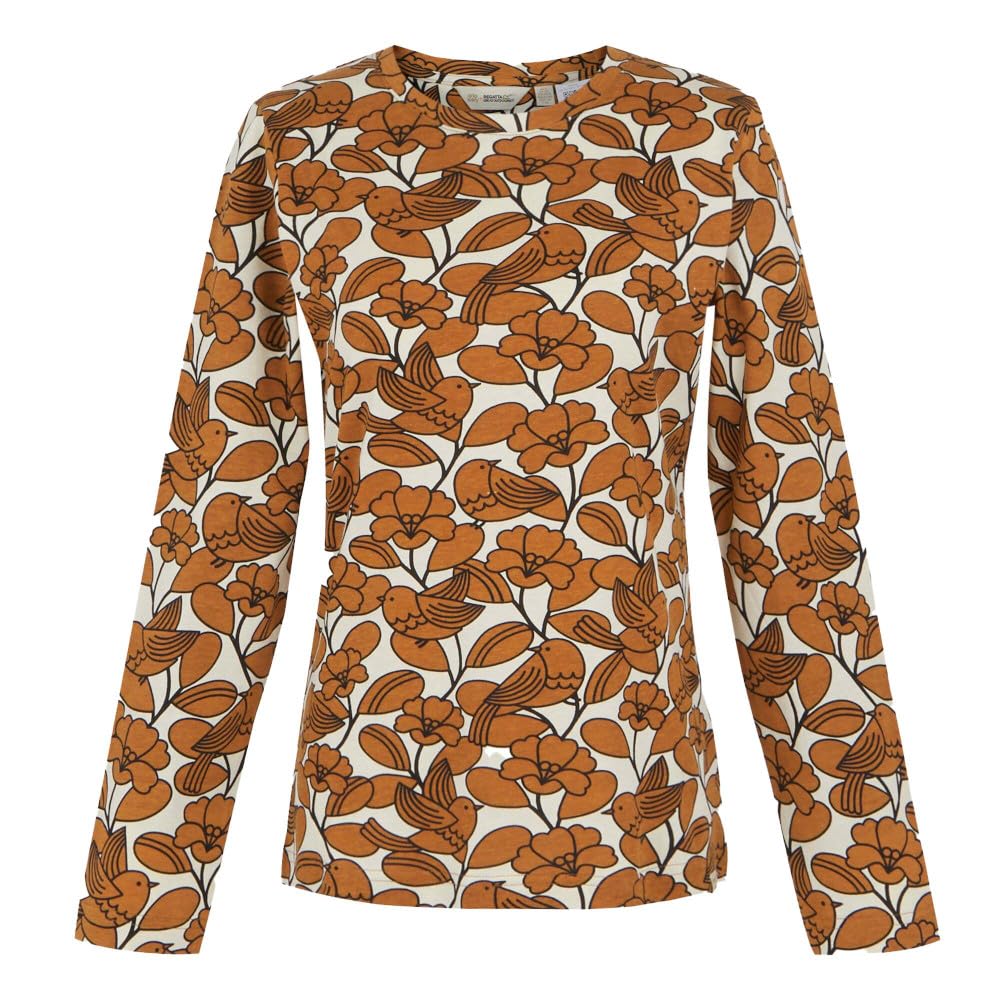 Regatta Women's Birdy Brown Orla Kiely Long Sleeved Winter T-Shirt