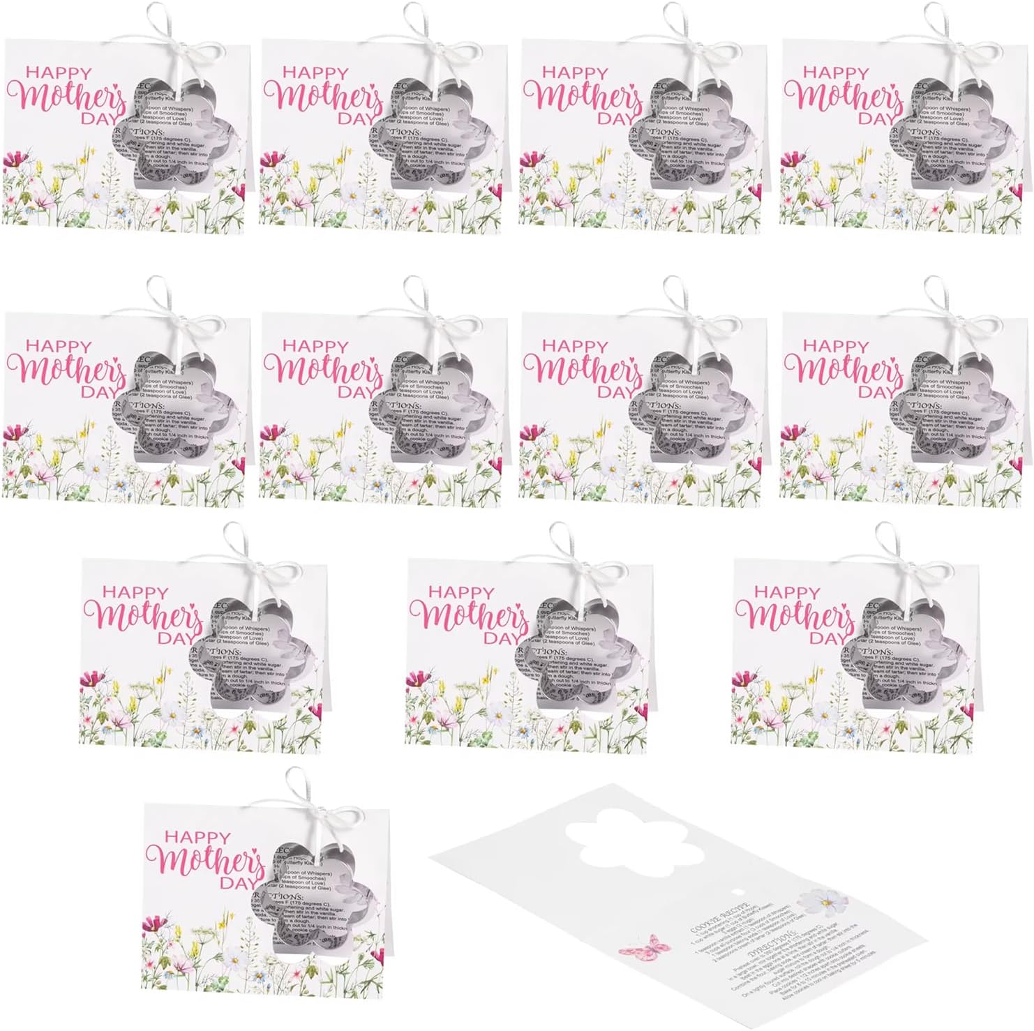 Mother's Day Cookie Cutter Gift with Card for 12