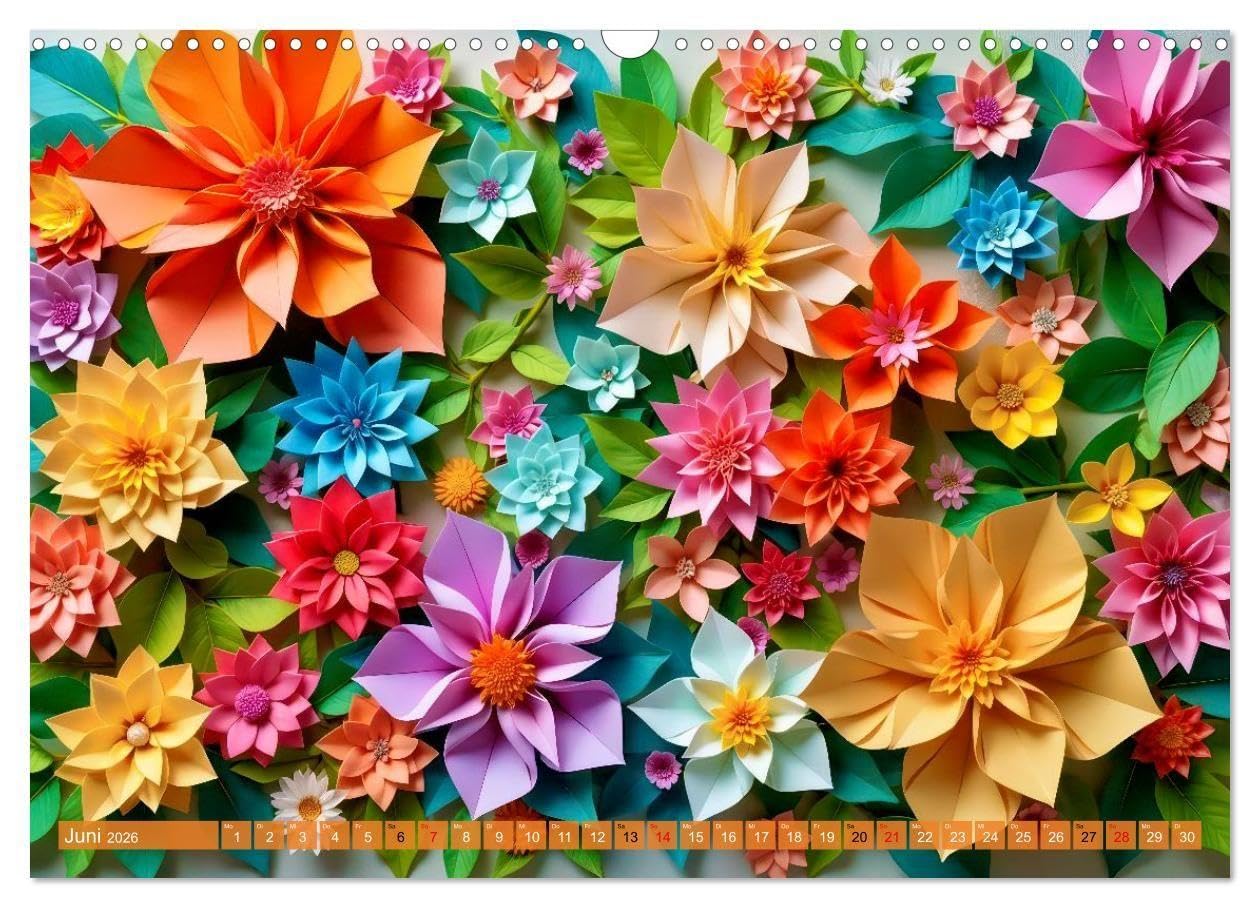 Origami-Formen (Wandkalender 2026 DIN A3 quer), CALVENDO Monatskalender: Origami verbindet Ästhetik und Struktur, mathematisch präzise Faltungen erzeugen komplexe Formen mit minimalistischer Eleganz.