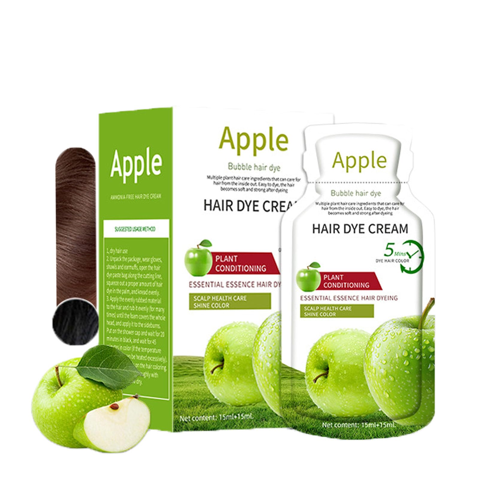 Apple Hair Dye Cream, Apple Black Hair Dye Cream, Herbal