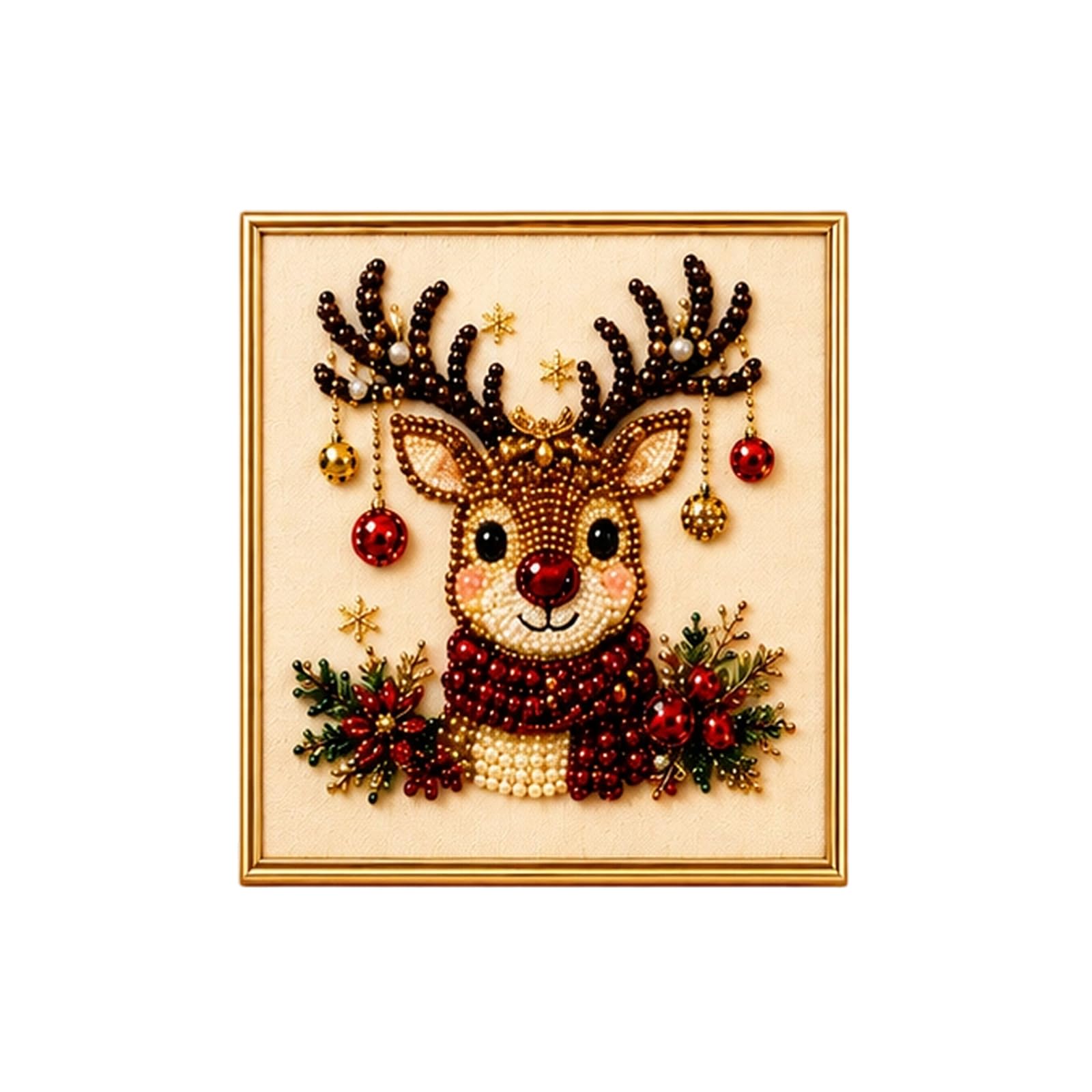 Christmas Diamond Art DIY Kit,Pearl Diamond Art Kits for Adults Beginners