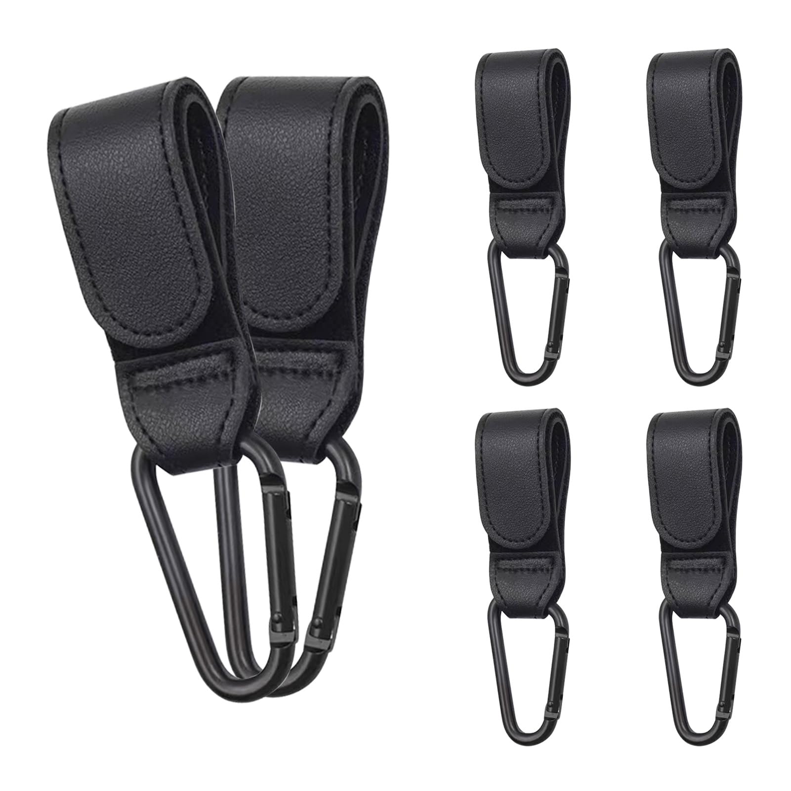 6 Pcs Buggy Clips, Stroller Hook Clips, Anti-Slip Design for Diaper Bag, Pushchair, Shopping Grocery and Backpack