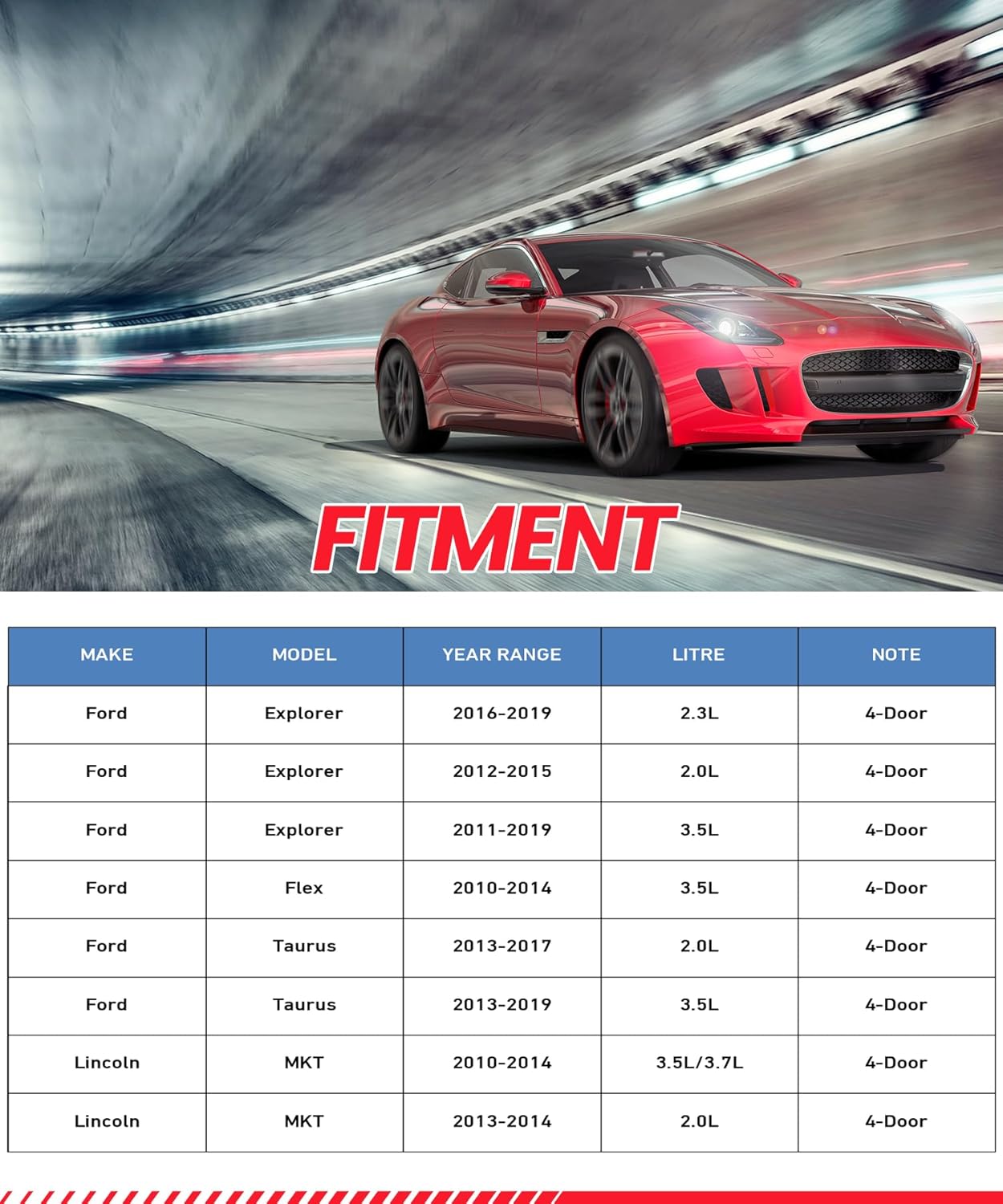 Rear Brake Calipers Assembly Pair Set of 2 Driver and Passenger Side Compatible with 2011-2019 Ford Explorer, 2013-2019 Ford Taurus, 2010-2014 Ford Flex/Lincoln MKT-Rear Brake Caliper