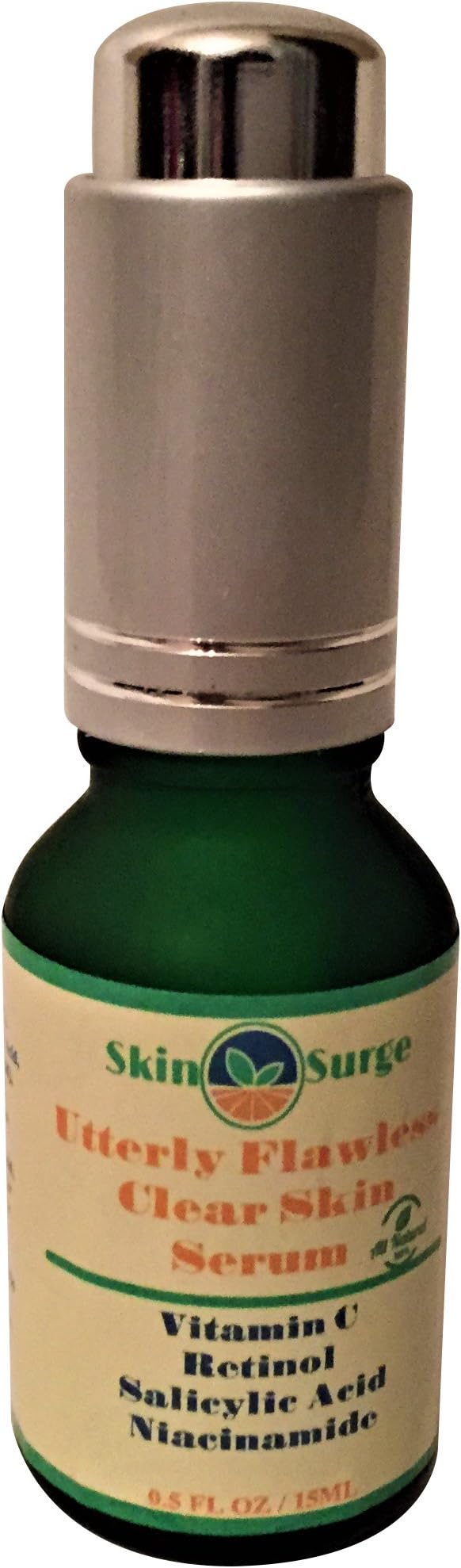 UTTERLY FLAWLESS CLEAR SKIN SERUM (2.5% Retinol, Saliylic Acid, Tea Tree Oil, Vit C, MSM) Free Gift