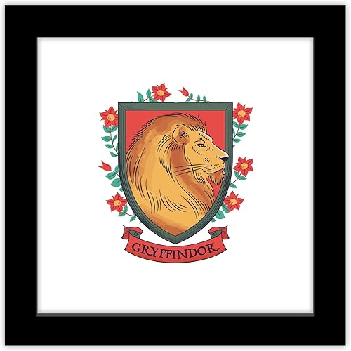 Trends International Gallery Pops Harry Potter - Póster de pared con cresta de Gryffindor, herbología de flora y fauna, 12.00 x 12.00 pulgadas,