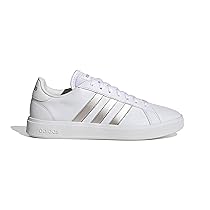 adidas Grand Court Td Lifestyle Court Casual Shoes, Sneakers Donna, Cloud White, Platinum, Cloud White, 40 EU