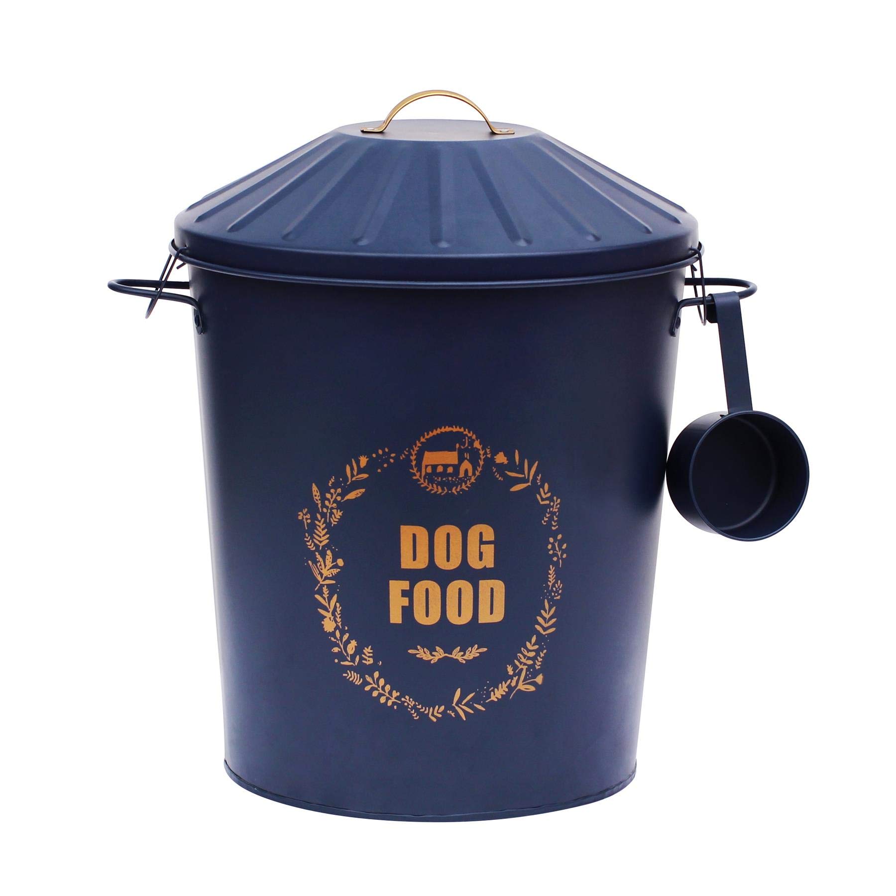 Buy simpahome 30L Large Metal Vintage Retro Styled Dry Dog Food Storage
