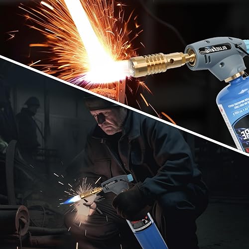 Miniatura 9 de BLUEFIRE MAPP MAP PRO Cilindro de gas de propano para soldadura, reparación de plomería, parrillas de iluminación, parrillas de vidrio, para quitar