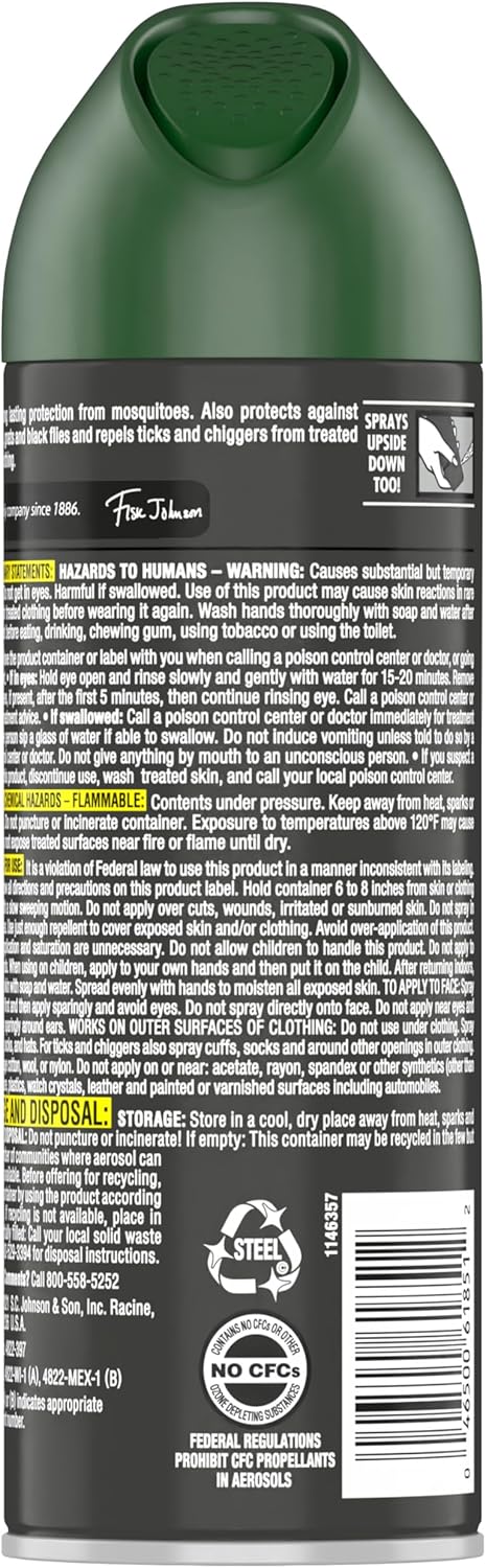 OFF! Deep Woods Sportsmen Insect Repellent Spray for Hunting Camping and Fishing 6 Ounce (Pack of 12)