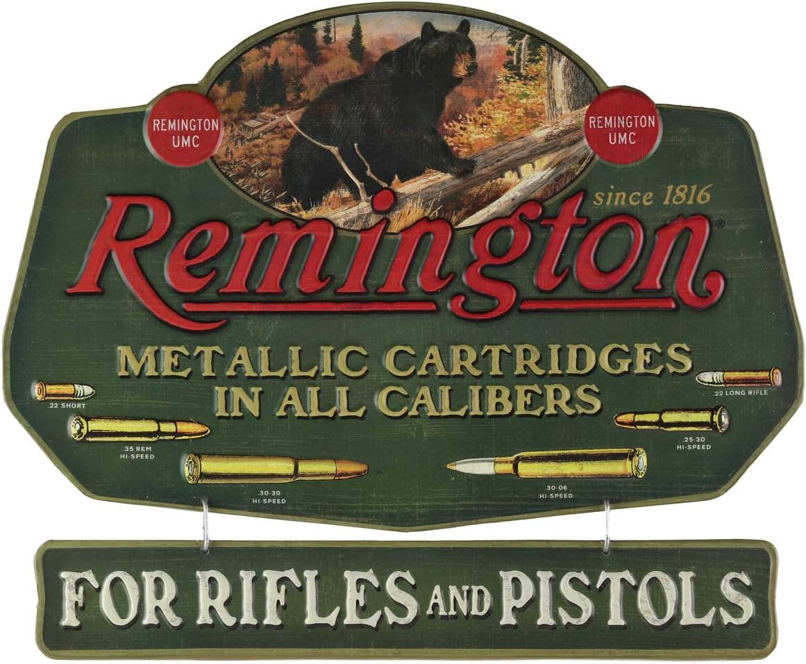 Open Road Brands Linked Emb Tin Sign Remington 90147538