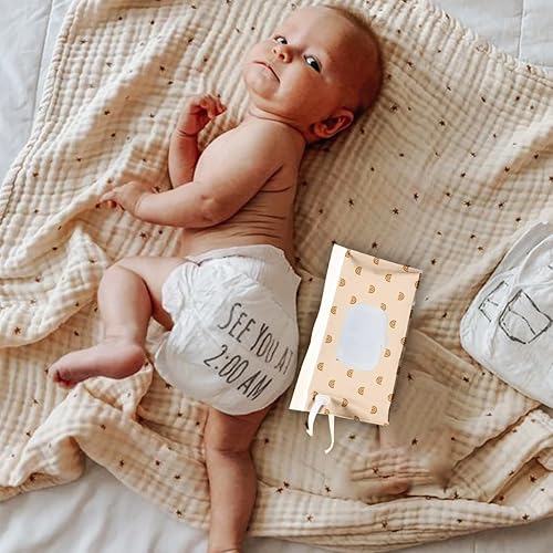 Miniatura 7 de Paquete de 3 dispensadores de toallitas para bebé, soporte para toallitas para bebés, contenedor de toallitas bohemias, bolsa reutilizable para