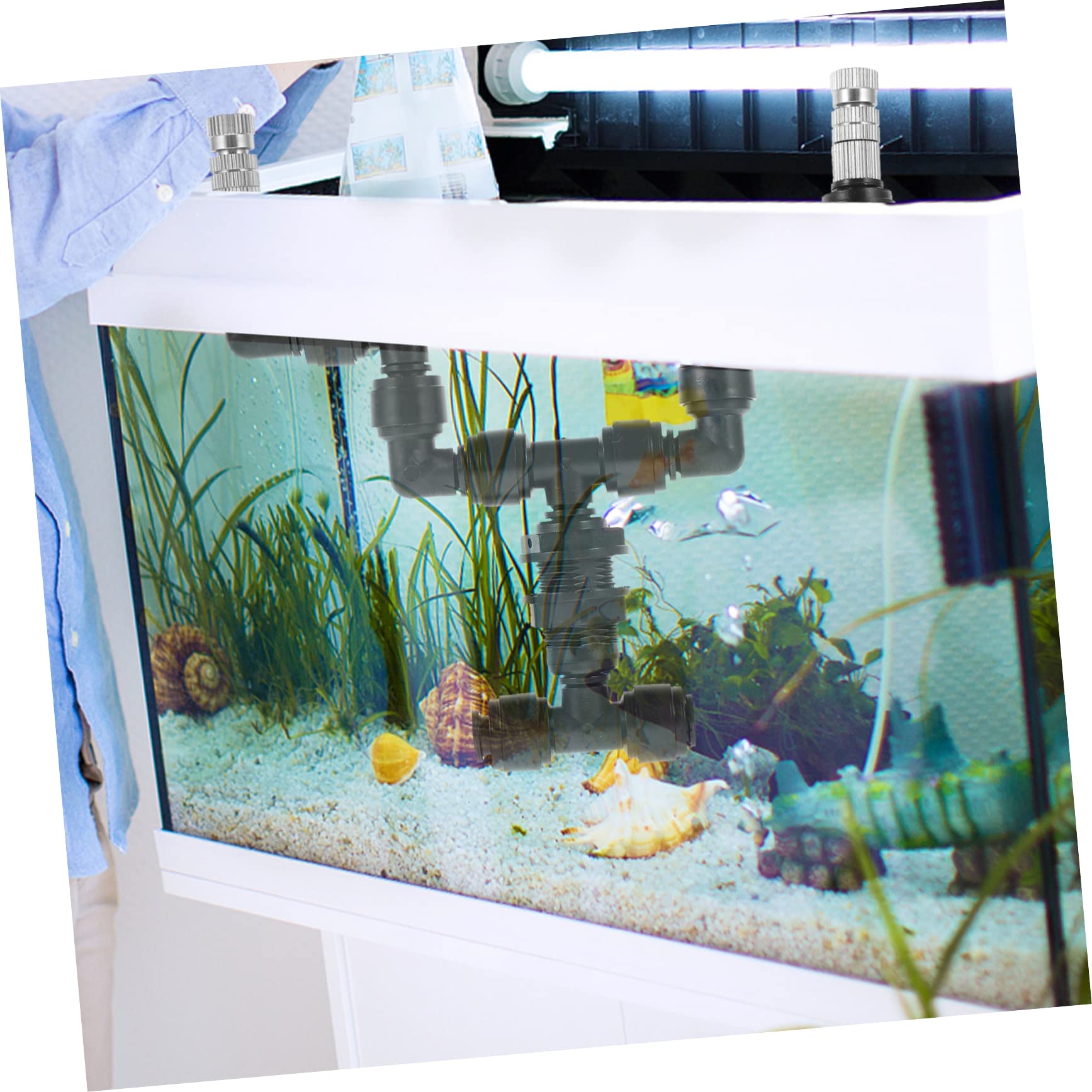 5pezzi Ugello Spruzzatore Per Terrari e Nebulizzatore Per Rettili e Piante Effetto Pioggia Tropicale e Umidificazione Per Ambienti Naturali