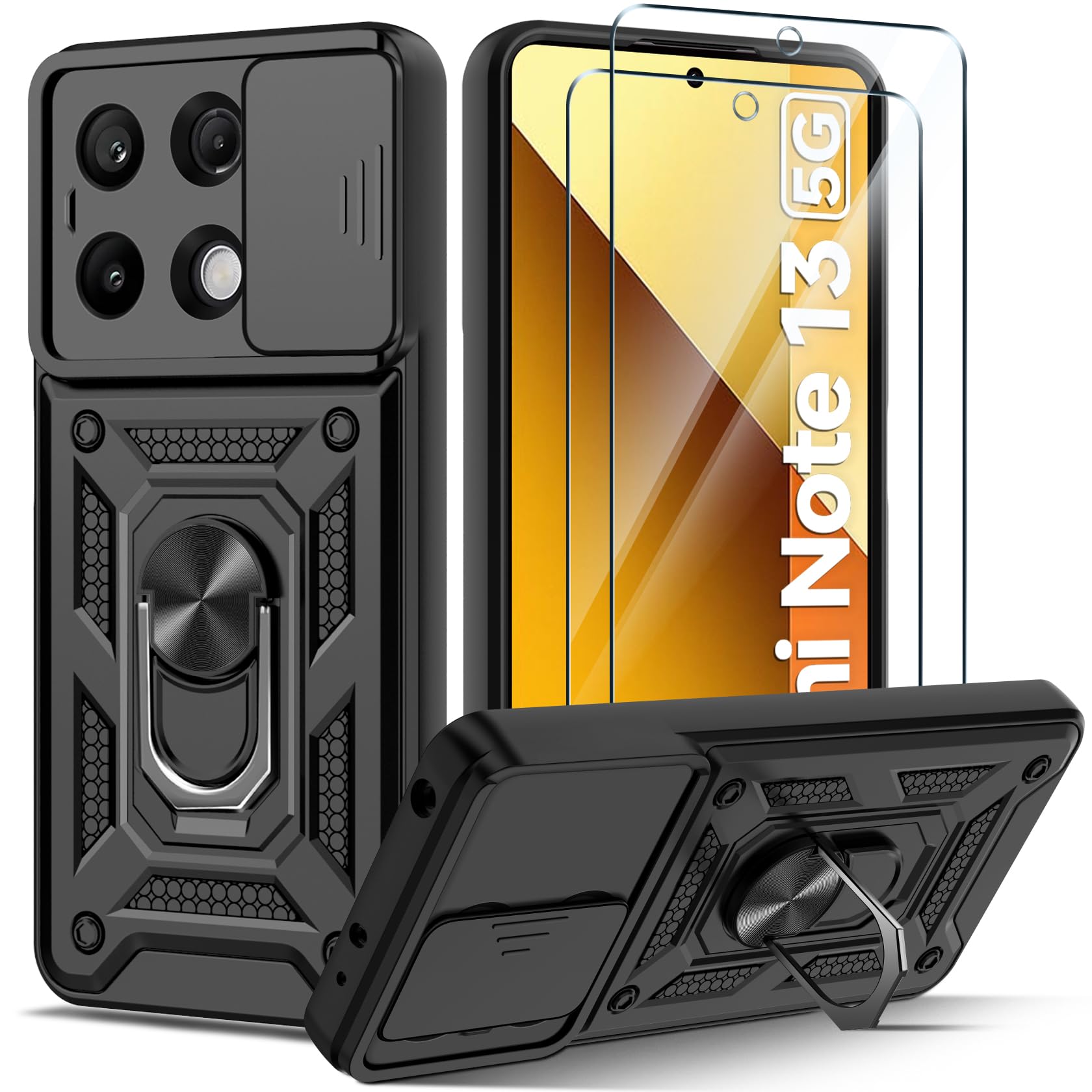 Oududianzi - Cover Compatibile con Xiaomi Redmi Note 13 5G (Non 4G) - Silicone Liquido - Protezione Superiore - Viola