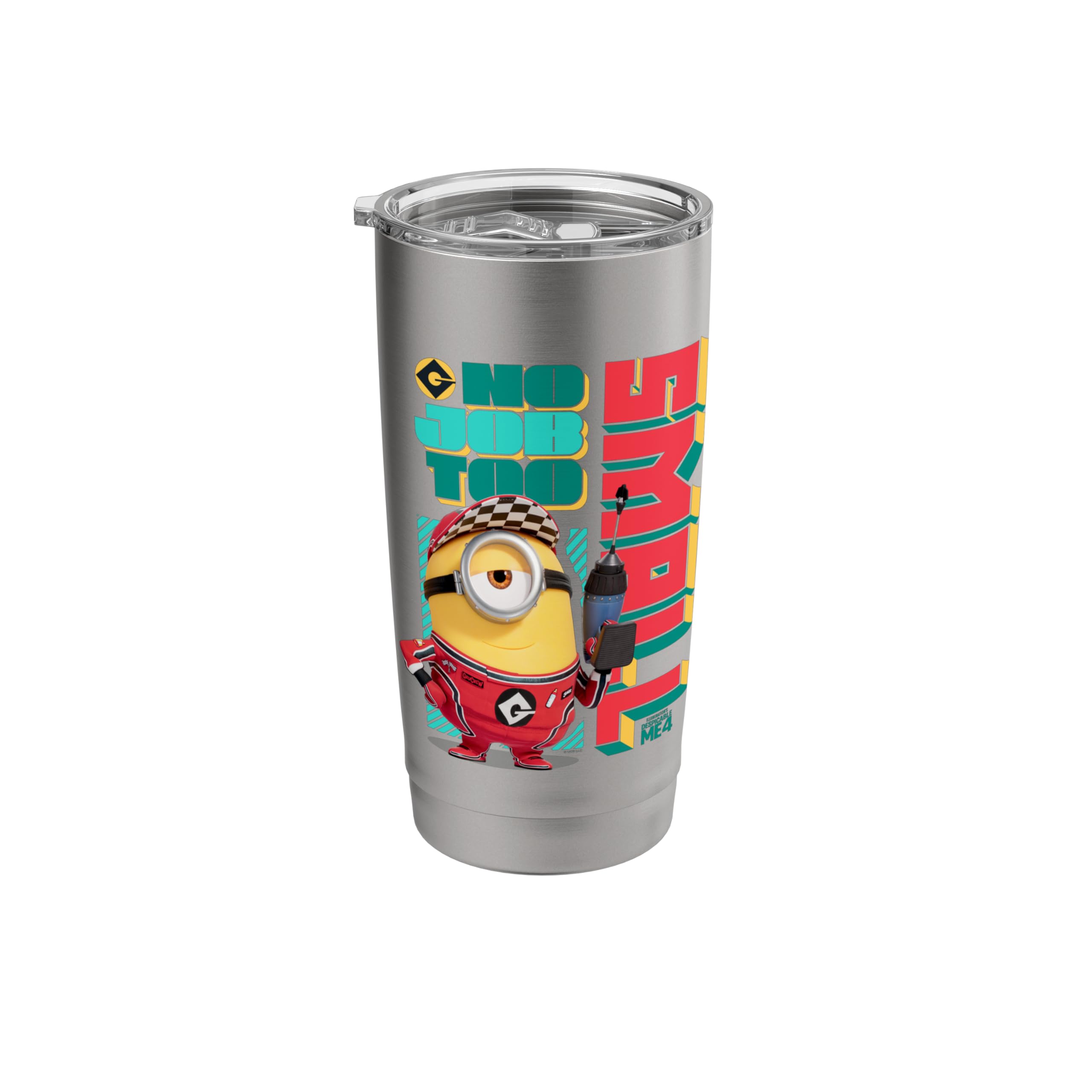 Minions Despicable Me 4 No Job Too Small Stainless Steel Insulated Tumbler
