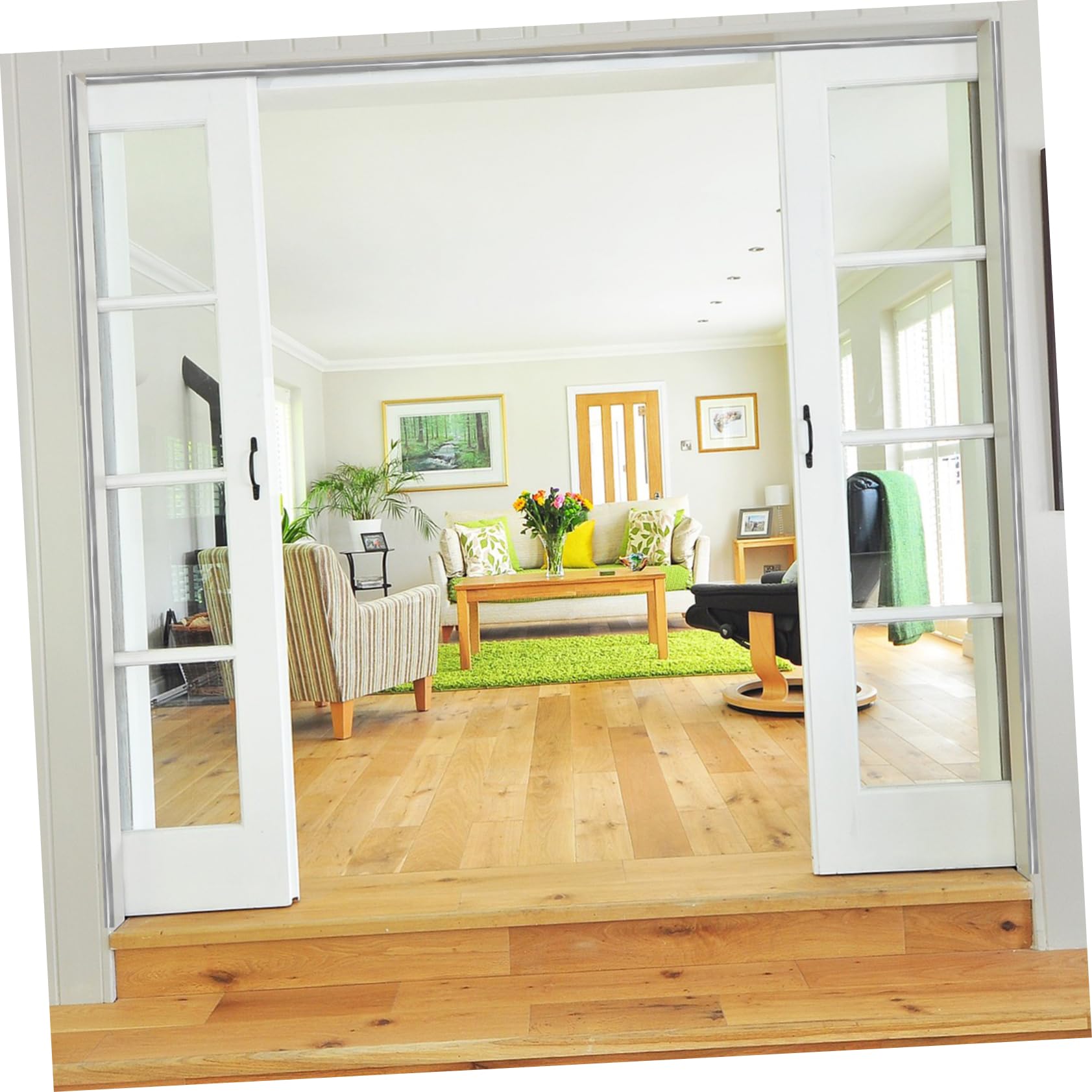 Veemoon Moldura Adhesiva Autoadhesiva Flexible de Pvc para Esquinas de Pared, Protección Elegante para Dormitorio y Lavandería, Fácil Instalación sin Perforación