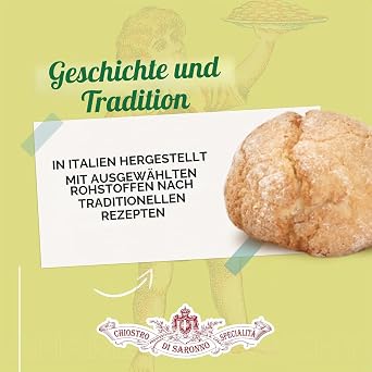 Chiostro Lemon Soft Amaretti Cookies Gluten Free 145 g Made in Italy