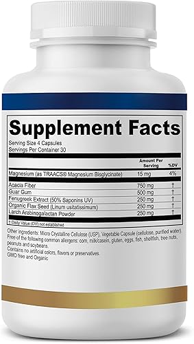 Miniatura 3 de Fiber-Solve - Suplemento Prebiótico - 2.000 mg de Prebiótico - 120 Cápsulas