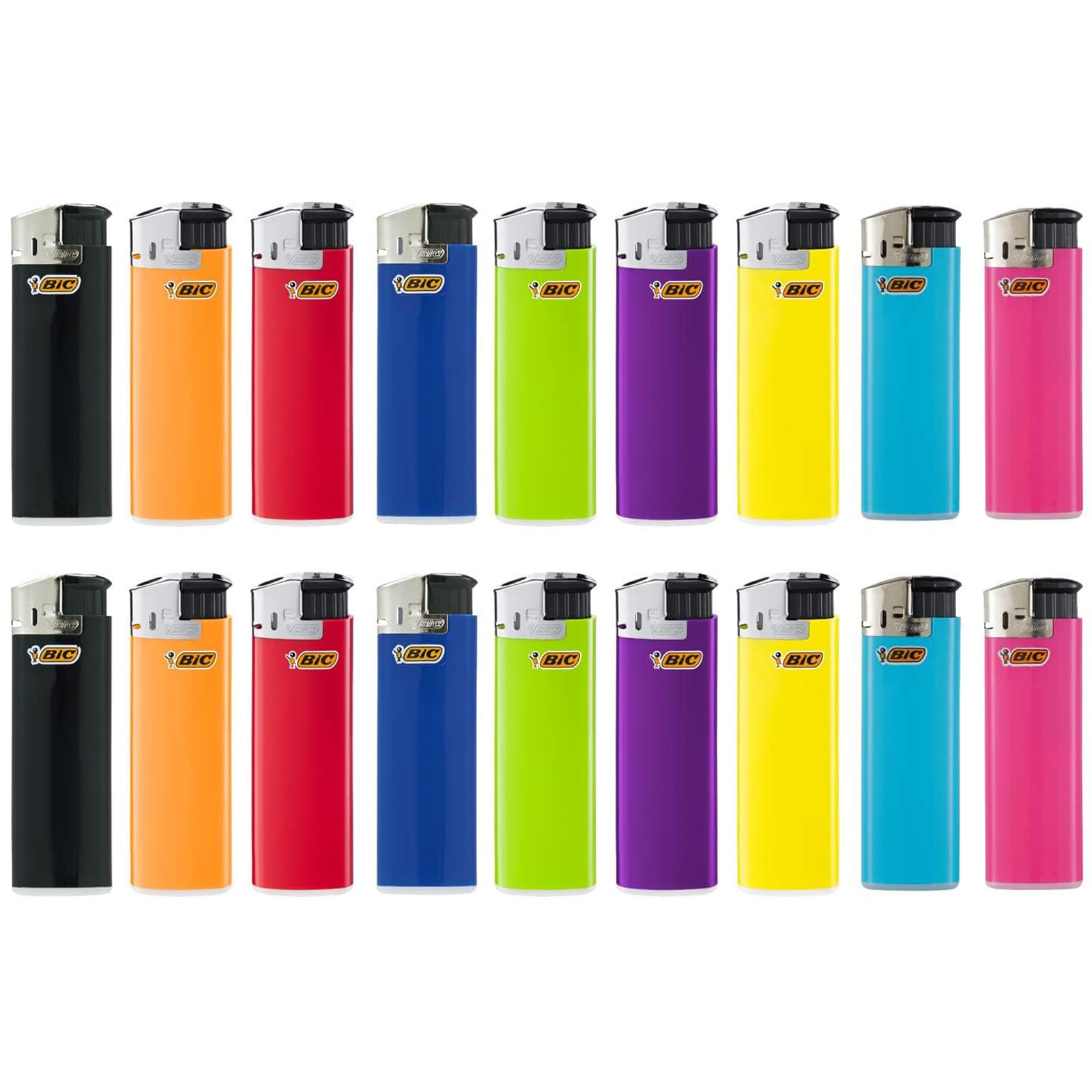 ビック(Bic) ライター J38 電子式 2本×9色 18本セット 使い捨て アソート J38E-AST18P
