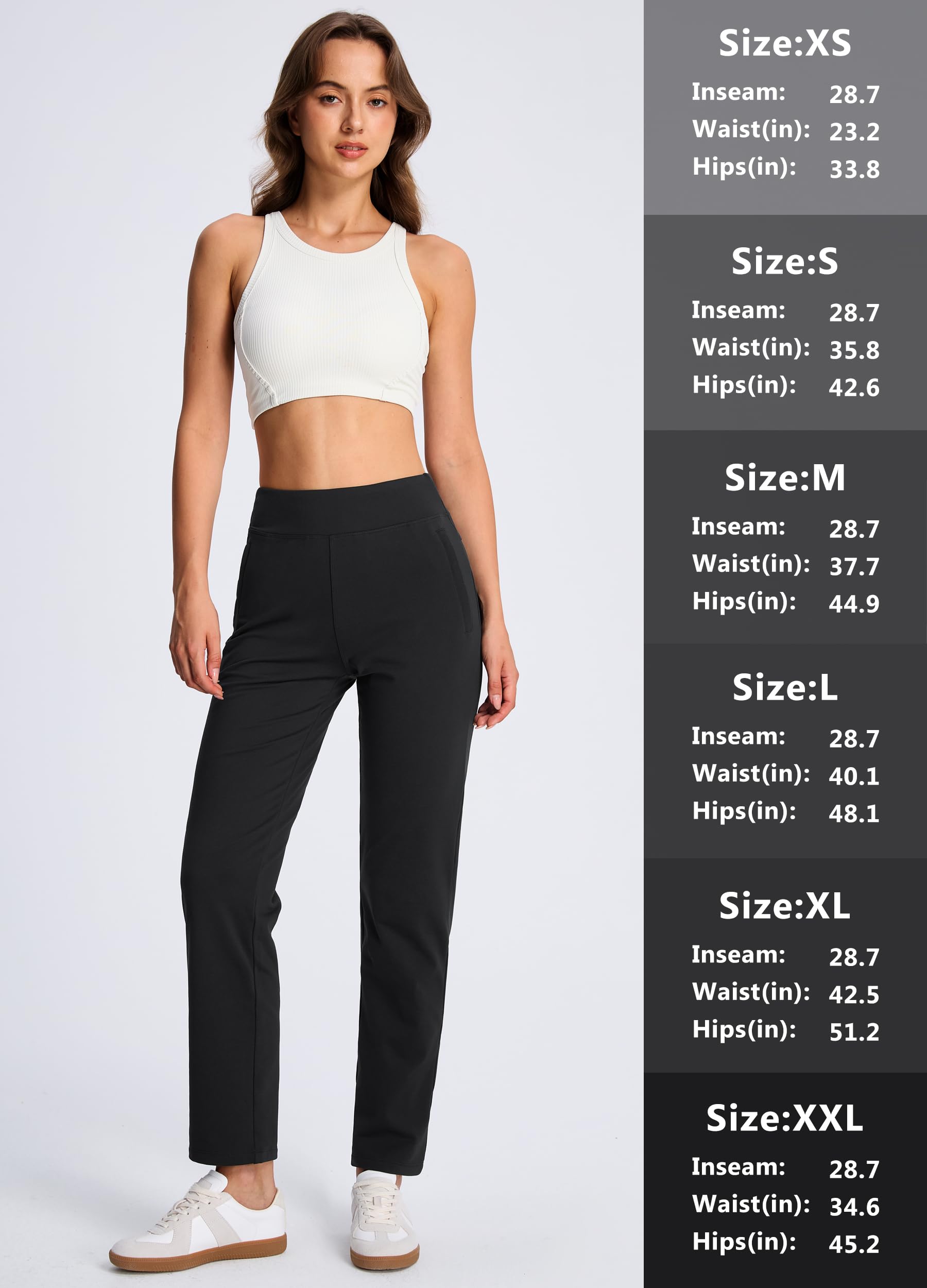 Damen Gefütterte Golfhose Mit Fleece Warme Sporthosen