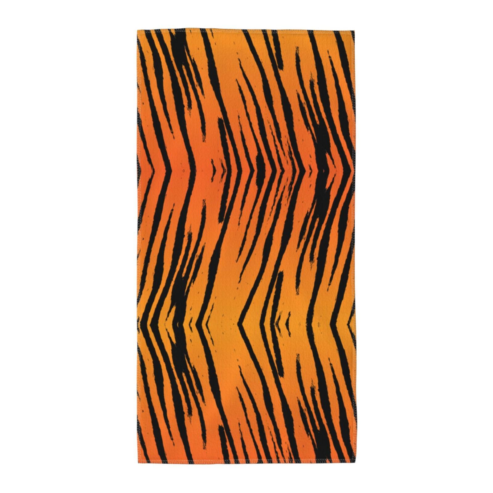 SDEGTHO Tiger Stripe Fashion Printed Bath Towel High Water Absorption For Hiking Trip