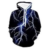 Men's Hoodie 3D Printed Pullover Hooded Sweatshirt Cool Outfits With Pockets