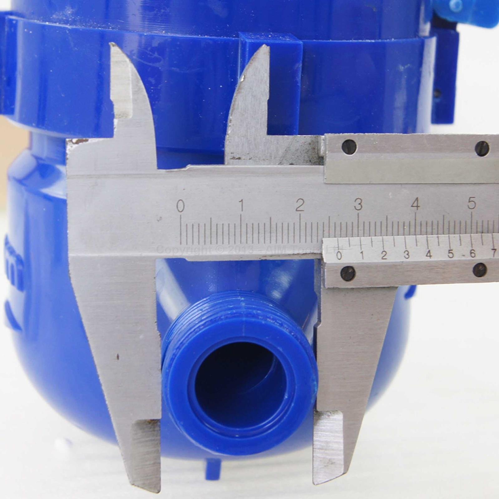 KATSU Contador de Agua Fría, Medidor de Flujo de Agua Doméstico de Jardín de Plástico ABS de 15 mm, Tipo Húmedo 15180515