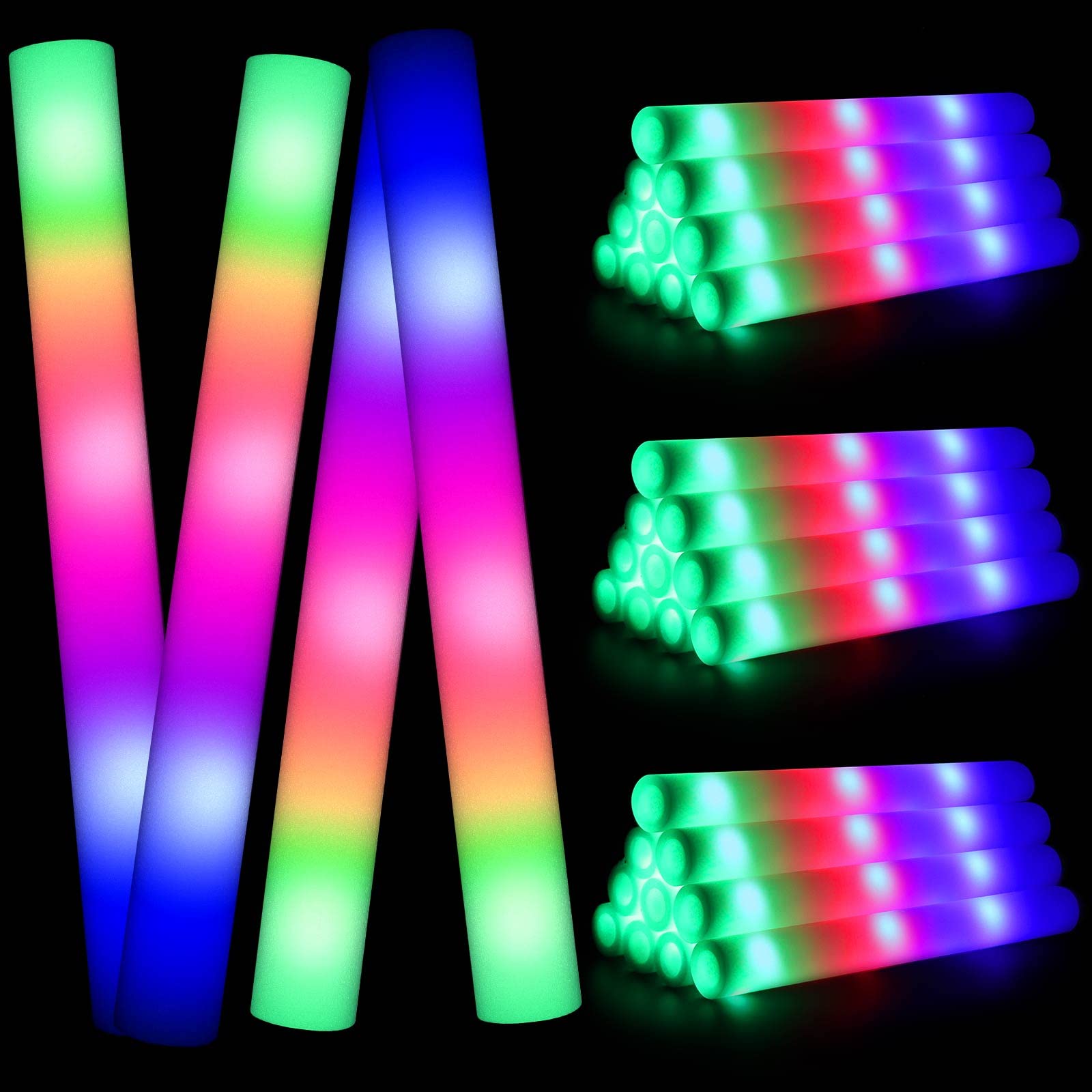 160 foam glow sticks